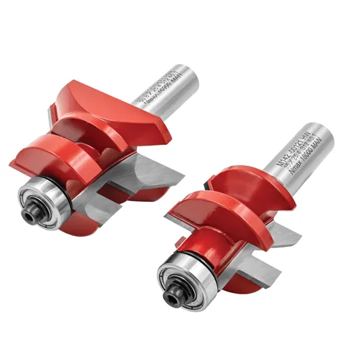 Set di frese IGM M142 per giunzione a V maschio/femmina, incastro maschio e femmina - D50,8 x 29,65 t19,05-25,4 L81 S=12 HW