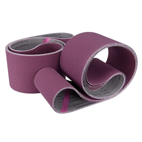 Nastro abrasivo professionale 2000 x 75 mm grana 80 per levigatura intermedia su legno e metallo.