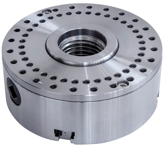 Piastra divisoria in acciaio compatibile con mandrino M 115, ideale per lavorazioni angolari precise su tornio.
