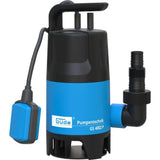 Drenaggio rapido di acque nere e fangose, particelle fino a 35 mm, interruttore galleggiante automatico, 400 W 230V monofase