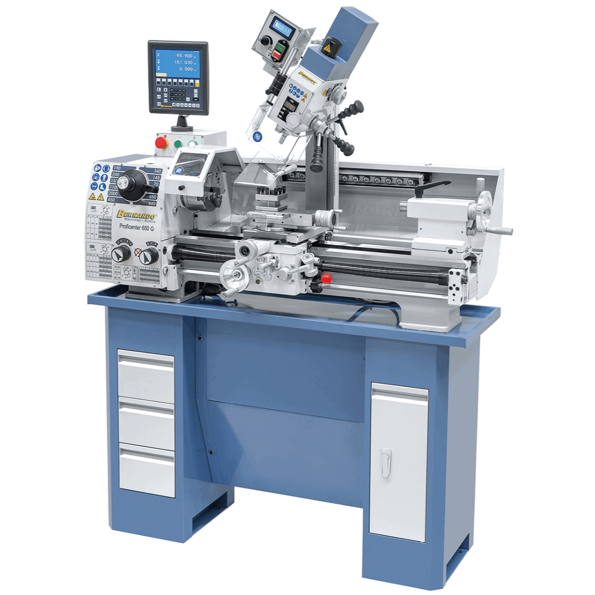 Tornio fresatrice Bernardo Proficenter 650 G / 400 V con DRO 2 assi