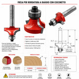 Fresa IGM M138 per arrotondare bordi