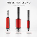 Fresa a candela IGM M107 per rifilare a filo con taglio elicoidale discendente