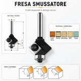 IGM F042 Fresa per rifilatura inclinata con coltelli in metallo duro