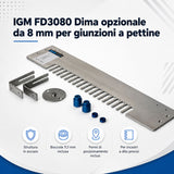 IGM FD3080 plantilla opcional de 8 mm para uniones a peine