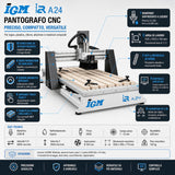 Pantografo CNC IGM i2R A24 – campo trabajo 610 × 1.220 mm