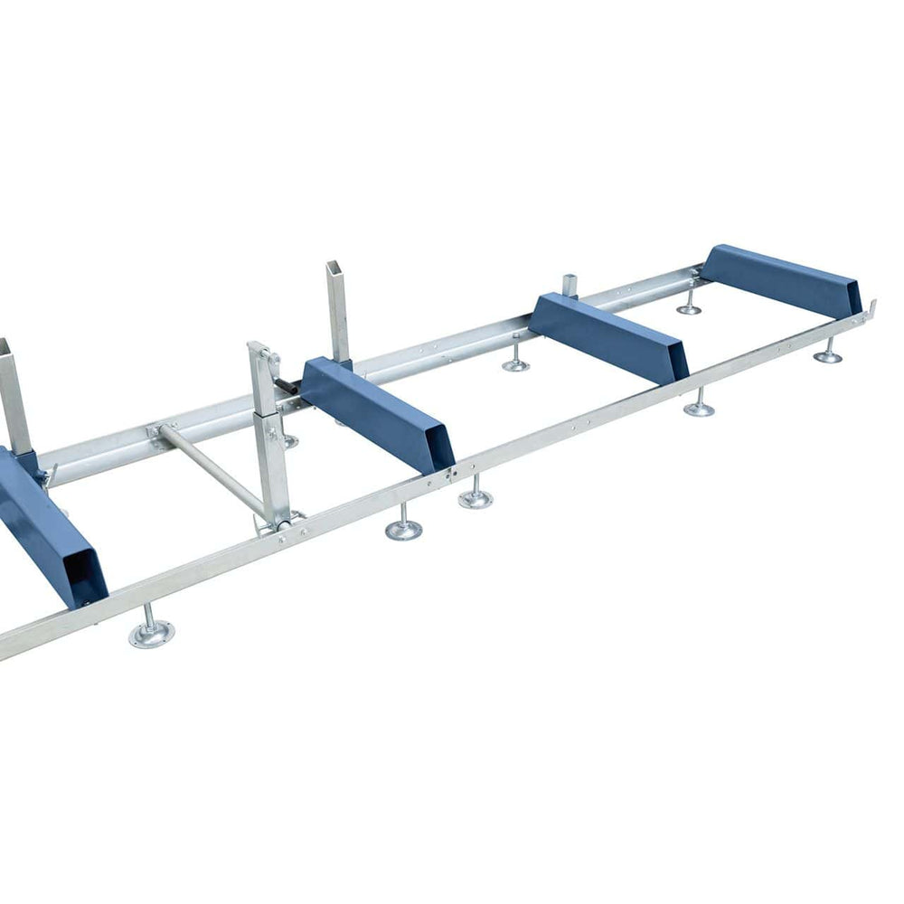 Prolunga Bernardo 1950 mm in acciaio verniciato, compatibile con BBS 650 B e BBS 650 E, ideale per ampliare la superficie di lavoro e supportare pezzi lunghi con stabilità.