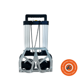 Carrello Ravendo ALU 125 in alluminio e plastica, con ruote piene e piastra ampia, capacità fino a 125 kg
