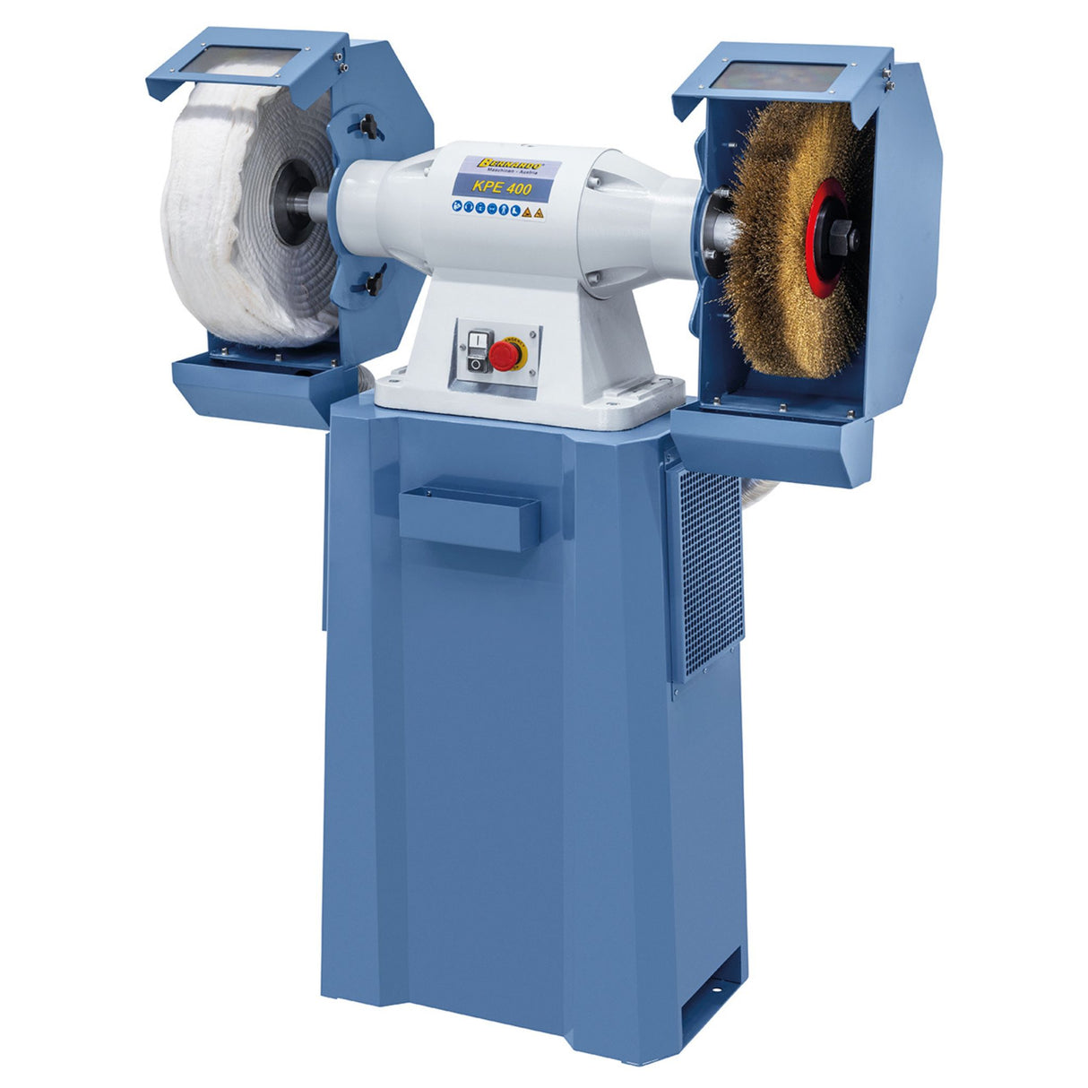 Disco levigatura 400 mm montato su smerigliatrice KPE 400