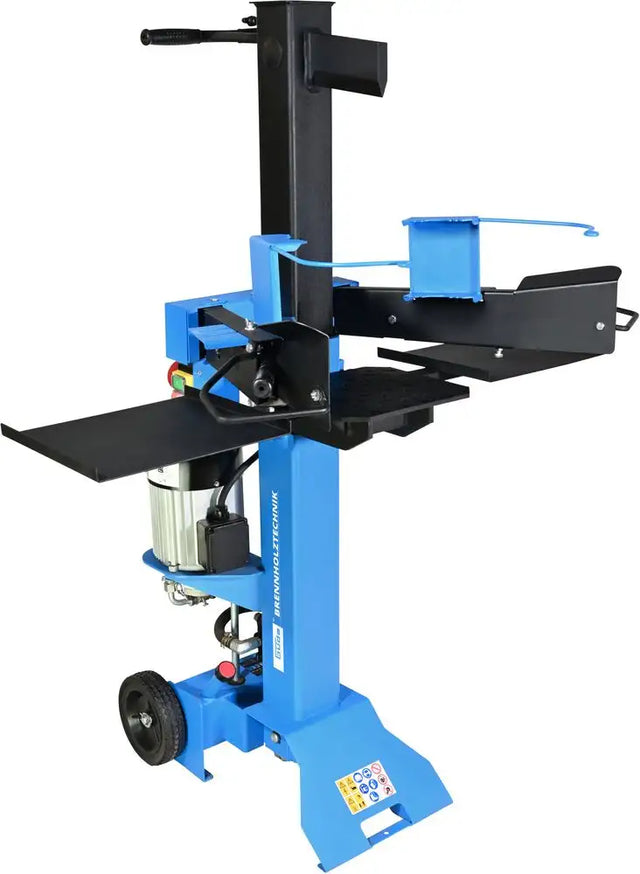 Spaccalegna verticale Güde GHS 500/7 TED con tavolo ergonomico, colonna guidata e ruote di trasporto maggiorate.