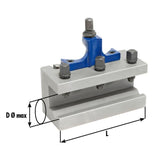 Supporto intercambiabile con un inserto prismatico diam. 30 x 100 mm per le dimensioni E