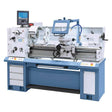 Tornio Bernardo Master 410 Pro Vario con distanza punte 1000 mm, foro mandrino Ø 52 mm e variatore di velocità, completo di visualizzatore digitale a 3 assi ES-12 V.
