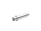 Trascinatore Coronet Hawk multi-dente da 16 mm con punta elastica e cono Morse MT2, ideale per tornitura di precisione e lavorazioni delicate su legno.