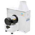 Ventilatore centrifugo Bernardo RV 1500 400 V, con girante bilanciata in acciaio e struttura verniciata a polvere, ideale per aspirazione di trucioli e polveri industriali.