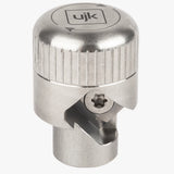 Fresa per smusso fori da 20 mm sistema Parf UJK in acciaio inossidabile con testina zigrinata per presa manuale, fresa in carburo di tungsteno con vite di fissaggio Torx e attacco cilindrico da 10 mm