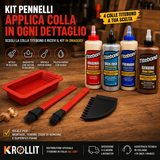 Kit pennelli cola en silicona IGM con cola Titebond a selección