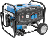 Generatore a benzina Güde GSE 3701 RS art. 40728, motore 4T OHV 208 cm³, 2.800 W, con carrello e ruote grandi, su sfondo bianco