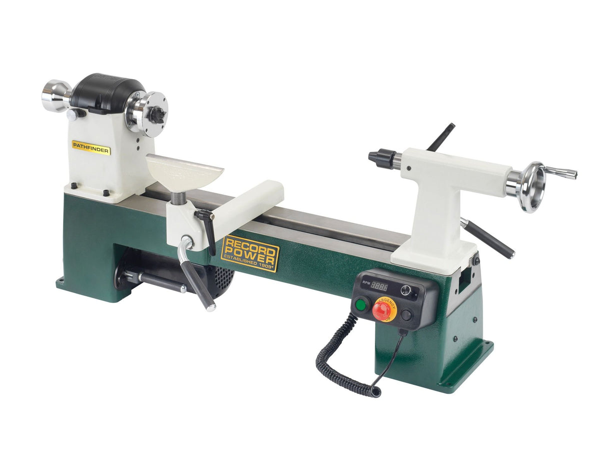 Combo Record Power Pathfinder – Tornio da Banco con Mandrino, Pinze e Estensione Letto