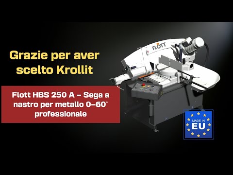 Flott HBS 250 A – Sega a nastro per metallo 0–60° professionale