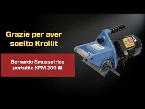 Biseladora portátil Bernardo KFM 200 M – 230V, bisel fino 10 mm, ángulo 15°-45°