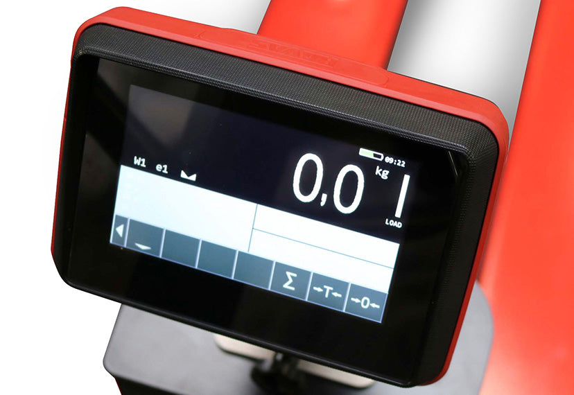 Transpallet pesapallet RAVAS 5200 – touchscreen 5", multirange 0,2/0,5/1 kg