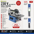 Sega a traforo Bernardo 460 N Vario 230 V con set di lame per legno e metallo